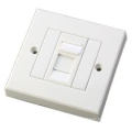 Versorgung besten Preis 86 Typ cat5e cat6 rj45 Keystone Jack 3m Faceplate, Netzwerk Single Port Faceplate